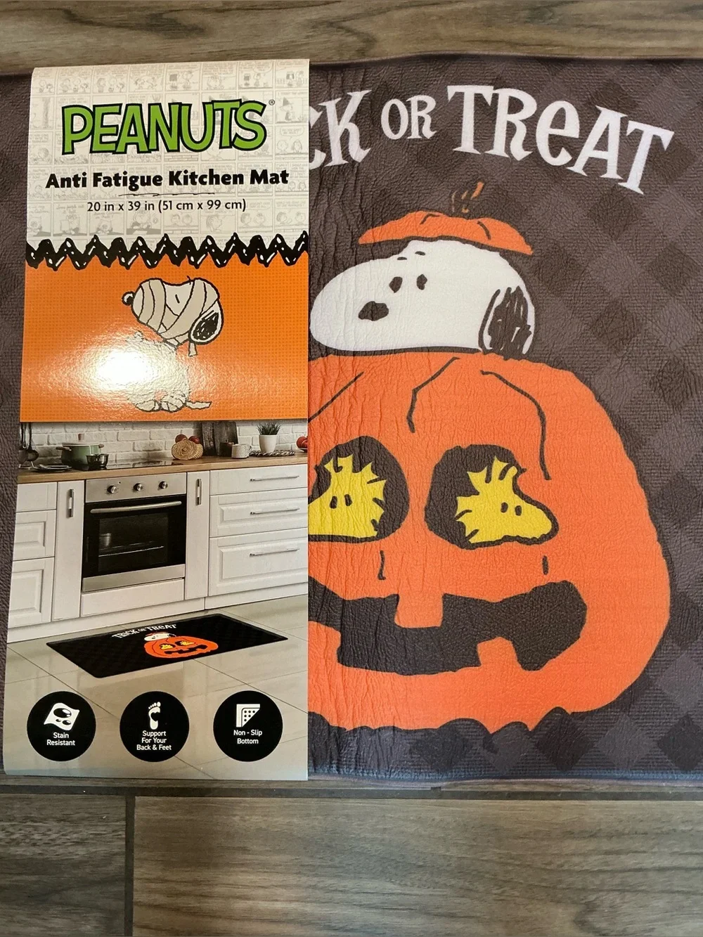 Peanuts Snoopy  Halloween Anti Fatigue Kitchen Mat